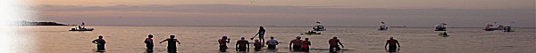 Start of the Tampa Bay Marathon Swim in April, 2010